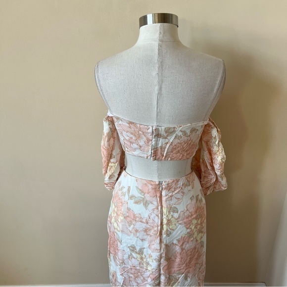 New! Rumer isola floral crop top and midi skirt set 13447 - Picture 10 of 16